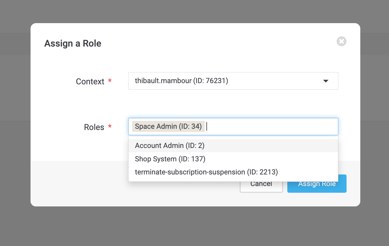 loading roles