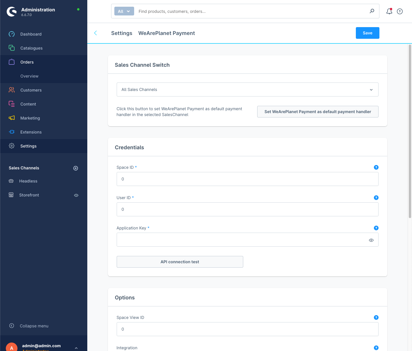 plugin configuration