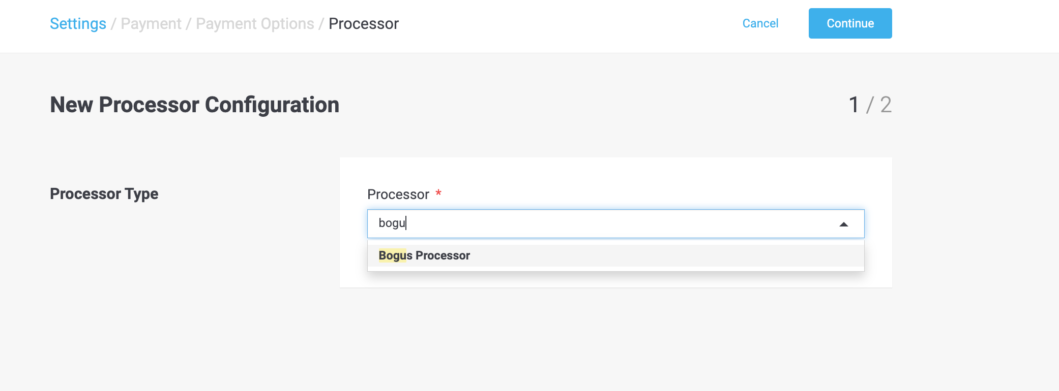 bogus processor